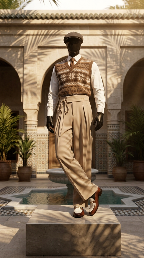 ZITON Signature Pleated Trouser
